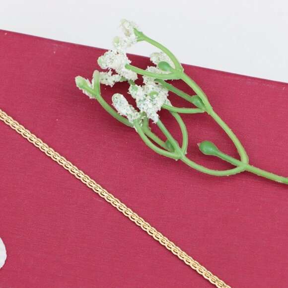 "Minimal Chain Rose Gold Bracelet in High Polish Finish, XPBL1085 - Picture 13 of 13